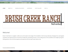 Tablet Screenshot of brushcreekranchnebraska.com